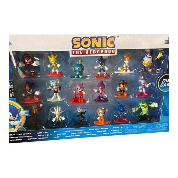 NIB Sonic The Hedgehog Die Cast Jada Series 1 Collectible 18 Piece Nano Metafigs - Picture 7 of 9